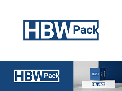 HBW Pack Logo blue branding clean geometic graphicdesign logo logodesign logotype logotypedesign white