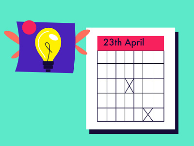 lightning decision jam | calendar illustration