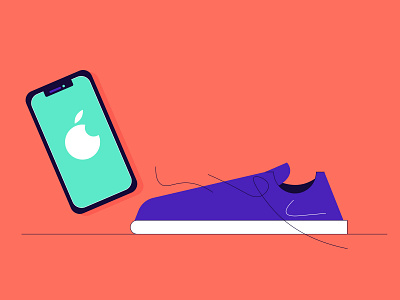 Apple & Nike illustration