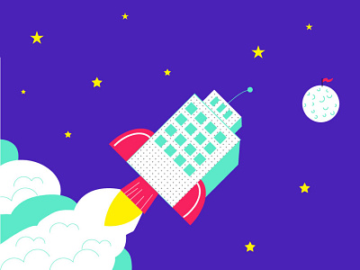 startup launch illustration