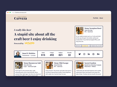 Barba con Bigote: Cerveza ui ui design website website design