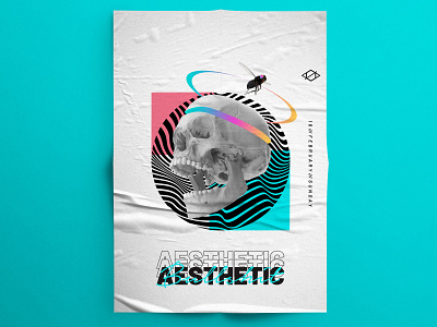 AESTHETIC POSTER /// SUNDAY VIBE abstract aesthetic art direction concept design design illustrator kuala lumpur minimal poster art poster design typography vector