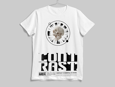 CONTRAST TSHIRT /// art direction branding concept design design illustrator minimal tshirt tshirt design vector