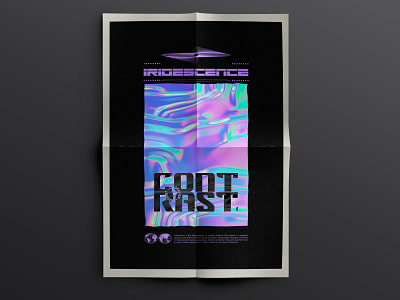 IRIDESCENCE POSTER /// CONTRAST abstract aesthetic art direction concept design design illustrator minimal poster art poster design vector