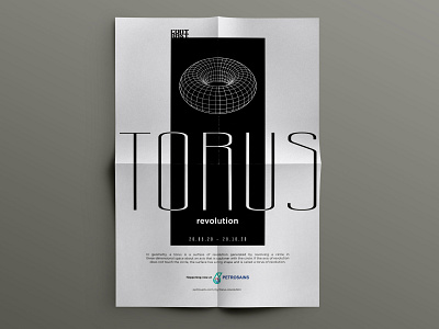 TORUS REVOLUTION POSTER /// PETROSAINS ADS aesthetic art direction concept design design illustrator minimal poster art poster design typography vector