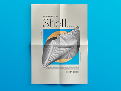 SHELL (STRUCTURE) POSTER /// CONTRAST advertising art direction book cover design book covers design minimal poster a day poster art poster design typography vector