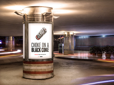 CHOKE ON BLACK COKE / SPECULATIVE ADS advertising aesthetic art direction branding coca cola coke concept design design minimal poster art poster design