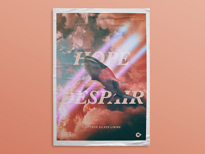 Hopeful Despair no. 2 abstract aesthetic art direction concept design digital art minimal poster art poster design