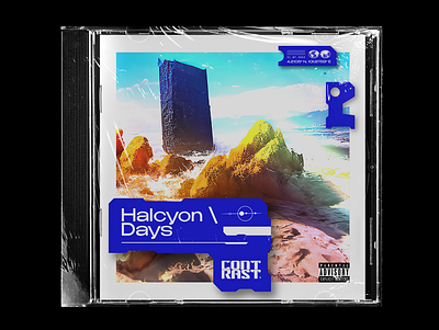 Halcyon Days - CONTRAST /// Generative Art Collaboration aesthetic album art art direction branding design generative art poster design