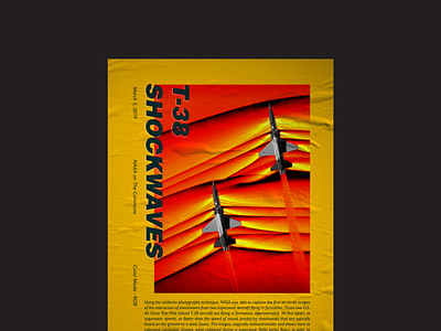 NASA T-38 Shockwaves Poster