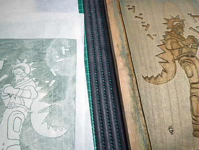 P1010665 estampe japonaise godzilla japanese japanese woodblockprint mokuhanga ゴジラ 木版画