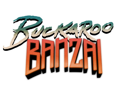 Buckaroo Banzai buckaroo banzai movie title typography
