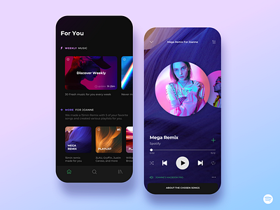 Spotify Redesign [Part 1] ai app appdesign appdesigner application artificialintelligence graphicdesign machinelearning music musicapp musicappredesign redesign redesign concept spotify spotifyredesign ui ux uxdesign uxdesigner webdesign