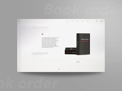 Web page "medoBook" art background branding design illustration typography ui ux vector web