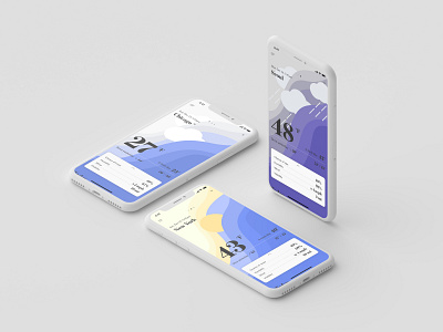 iOS Native Weather App Reimagined anthonyboydgraphics design interactiondesign redesign typography ui uiux weather app weather app redesign