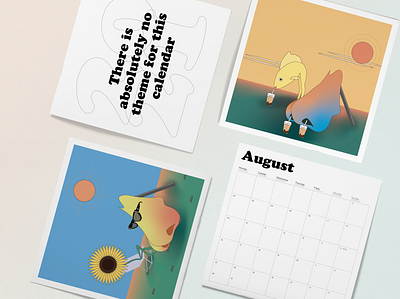 A Random 2021 Calendar (cont'd) adobe illustrator calendar graphicdesign illustration illustrator series graphic typography vector