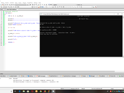 Cube Math Solution c c porgrammer c programming code program programmer programming