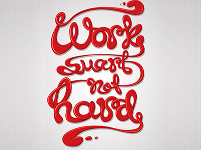 Work Smart Not Hard ilustration text typography vector