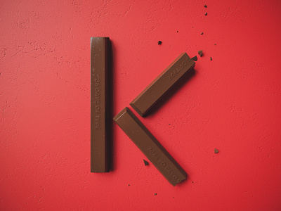 K is for KitKat 36 days of type 36daysoftype 3d 3d art cinema 4d colour experiment goodtype lettering octane otoy personal project render type typography vibrant