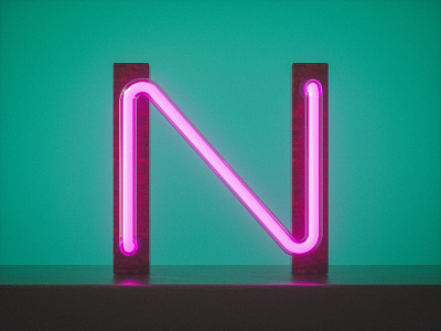 N is for Neon 36 days of type 36daysoftype 3d 3d art cinema 4d colour contemporary experiment neon octane otoy personal project render type typography vibes vibrant