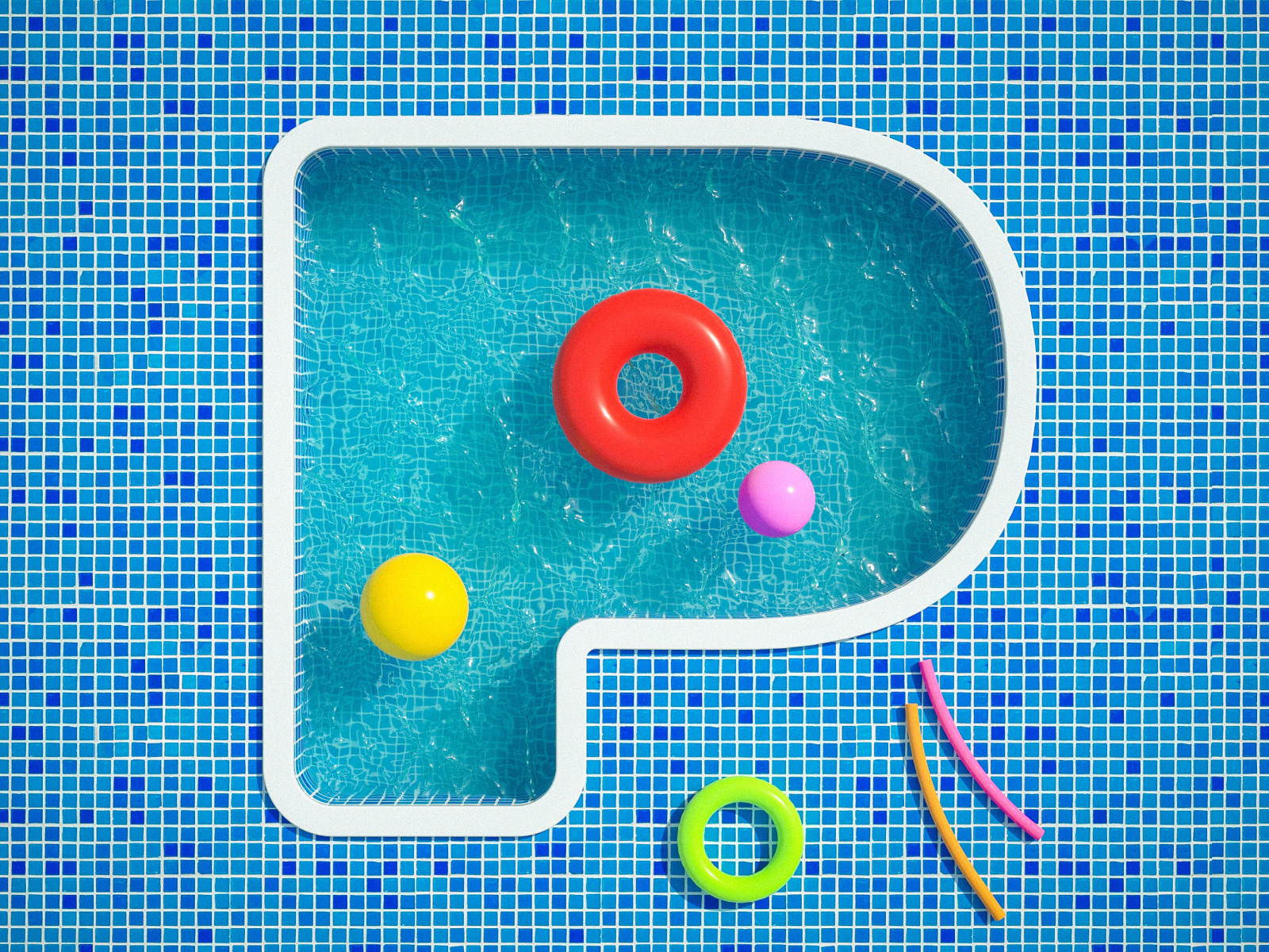 P is for Pool by Rolands Zilvinskis on Dribbble