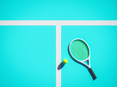 T is for Tennis 36 days of type 36daysoftype 3d 3d art cinema 4d experiment octane otoy personal project render type typography vibes vibrant