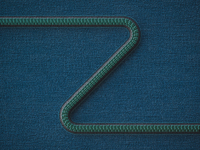 Z is for Zipper 36 days of type 36daysoftype 3d 3d art cinema 4d digital art experiment graphic design lettering octane otoy personal project render type typography vibrant