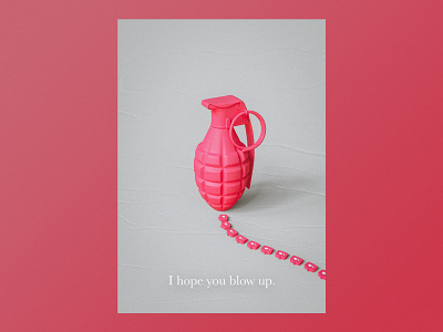 I Hope You Blow Up 3d 3d art cinema 4d experiment instagram octane otoy personal project poster poster a day poster art poster design print print design render typography vibrant