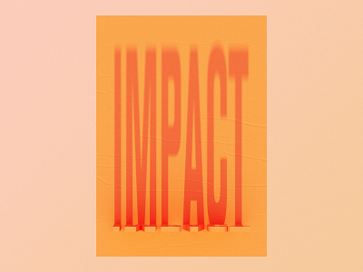Impact 3d 3d art cinema 4d editorial experiment octane octanerender personal project poster poster design print print design type typogaphy typographic poster