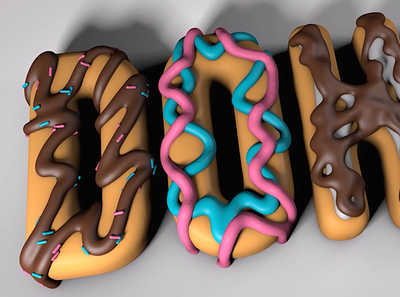 3D Donut & Cream 3d 3d art 3d artwork c4d cinema4d cream design dheemaansdimension donut