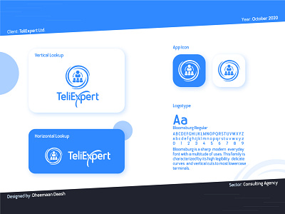 TeliExpert - Consulting Agency Logo adobe illustrator branding construction logo consultant logo consulting agency consulting agency logo design dheemaansdimension flat illustration logodesign teliexpert vector