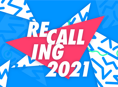 Recalling 2021 3d animation branding graphic design logo