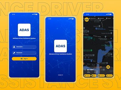 ADAS - Advance Driver Assistance System | App UI advance driver assistance system app ui design modern adas ui modern ui ui ui design ux