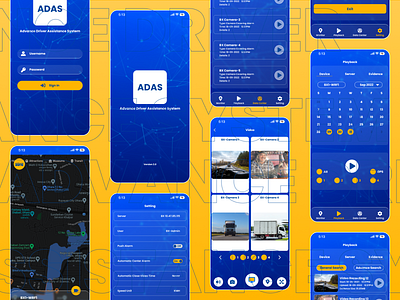 ADAS - Advance Driver Assistance System | App UI adas app ui advance driver assistance system figma modern ui design old to modern app ui design ui ux