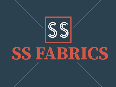 Ss Fabrics design illustration logo typography vector