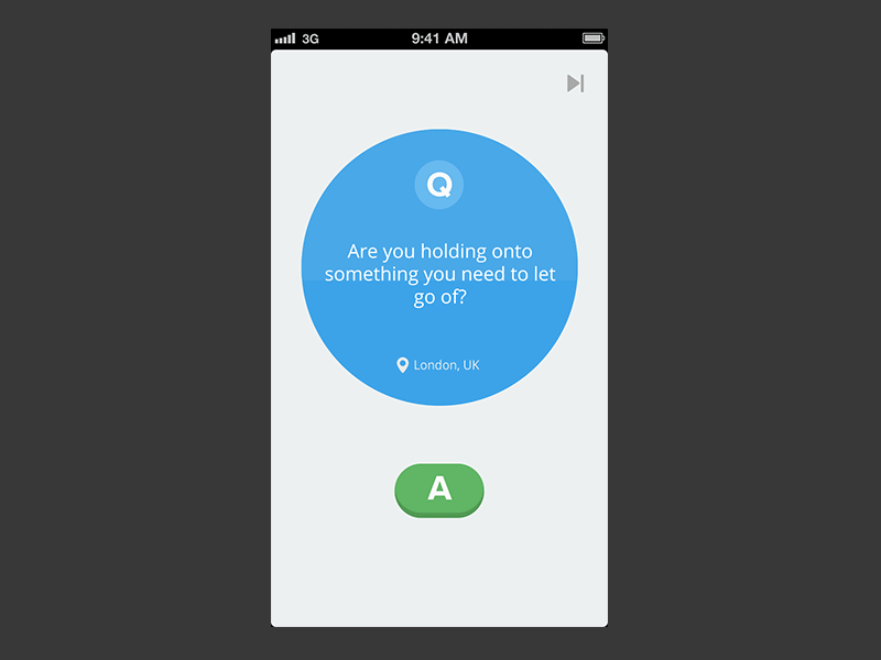 Interactive intro (iphone app)