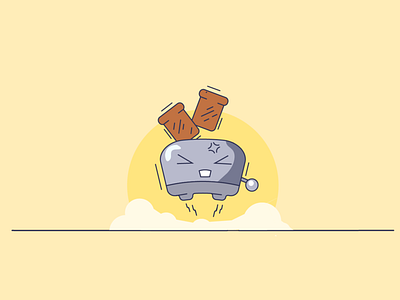 Toaster adobeillustrator illustration vector vector graphic