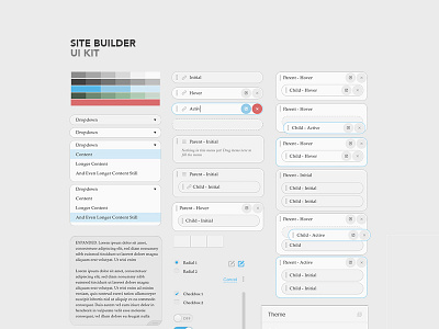 Site Builder UI Kit guide interface kit style ui user
