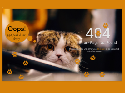 404 error page