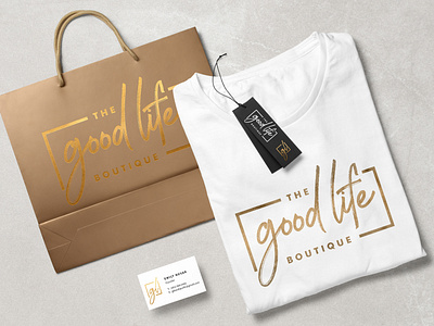 The Good Life Boutique brand and identity branding design lettering logo type typography