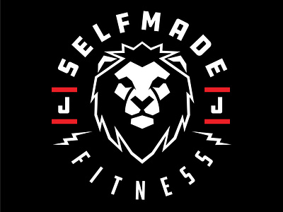 SELFMADE FITNESS fitness fitness logo lion logo logo