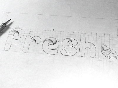 Fresh fm logo sketch