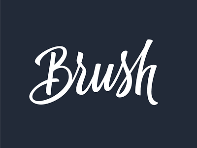 Brush lettering brush pen calligraphy lettering logo script type typography vector