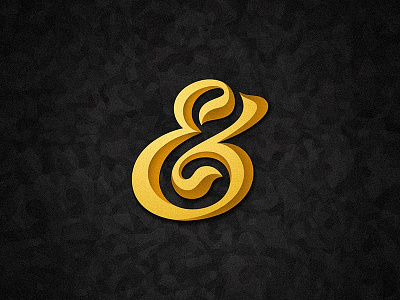 Ampersand ampersand lettering type typography vector