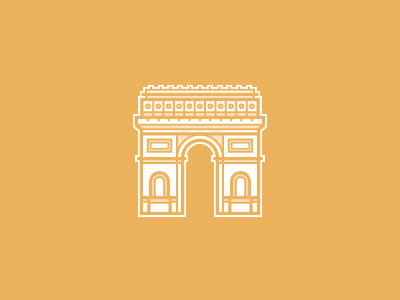 Arc De Triomphe arc de triomphe architecture building line linear medieval paris vector