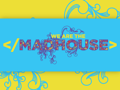 We Are The Madhouse branches branding bright colorful contrast design graphic growth happy illustration key visual logo look and feel organic texture typography vector waves