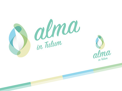 Alma in Tulum beach brand branding design flat graphic hotel icon illustration logo minimal nature organic relax shell spa typography vector