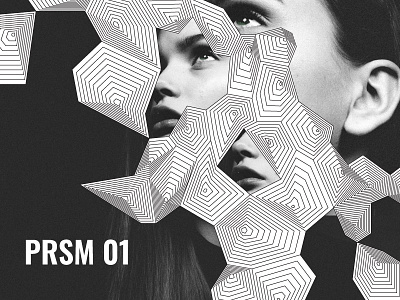 Prism and Volume 02 3d abstract design flat geometric girl graphic icon illustration lettering look and feel minimal photo polygon texture typography ui vector web