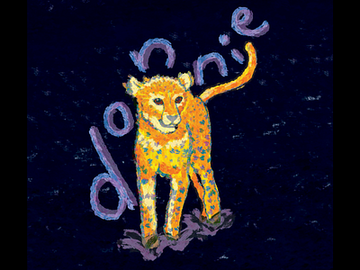 Donnie the cheetah from the Cincinnati zoo animal art cheetah cincinnati digital donnie photoshop sketch zoo