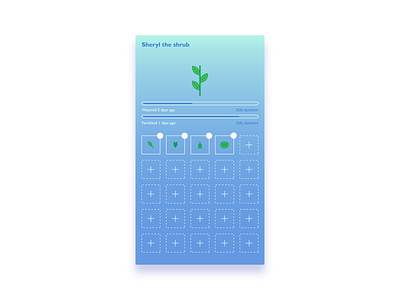 Plants Are Thirsty Too app design gradient icon illustration ui vector